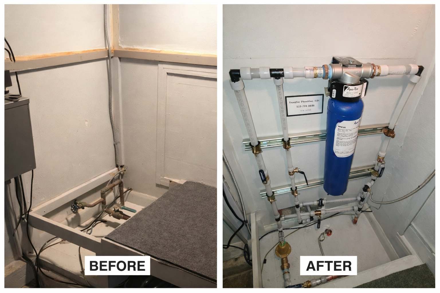 before and after Beaverton (2) water filter - before and after Beaverton